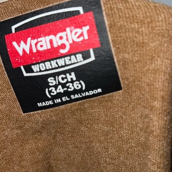 Wrangler Workwear Men's Long Sleeve Heavyweight Pocket T-Shirt Size S - Picture 3 of 3